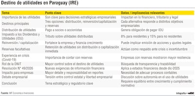 Destino de utilidades empresariales en Paraguay: planificación y control